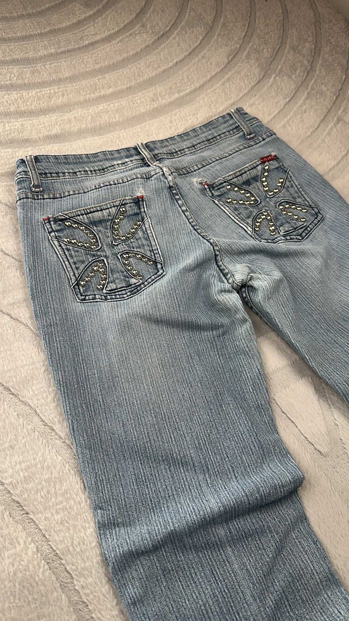 SPECIAL PIECE Y2K Jeans Bootcut/Flared/Miss me Style /90's S/M