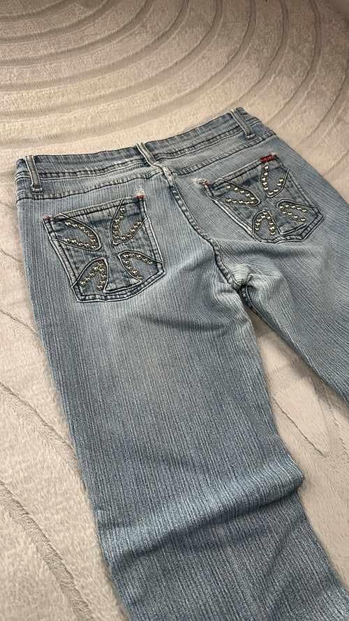 SPECIAL PIECE Y2K Jeans Bootcut/Flared/Miss me Style /90's S/M
